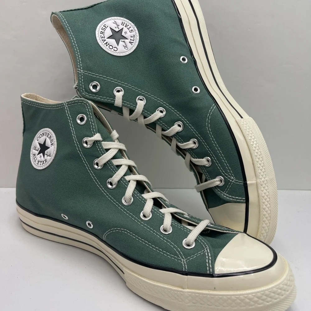 Converse Men's A06521C CHUCK 70 HI ADMIRAL ELM/EGRET/BLK Green High-Top Sneakers